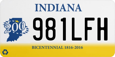 IN license plate 981LFH