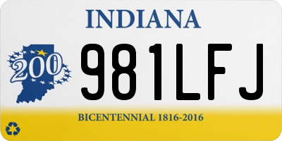 IN license plate 981LFJ