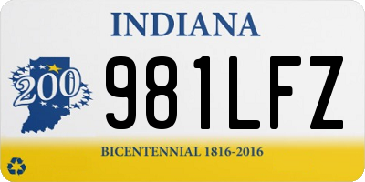 IN license plate 981LFZ