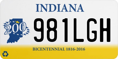 IN license plate 981LGH