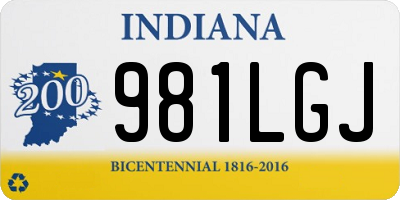 IN license plate 981LGJ