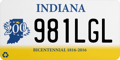 IN license plate 981LGL