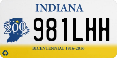 IN license plate 981LHH