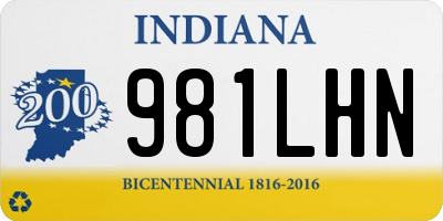 IN license plate 981LHN