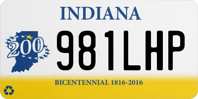 IN license plate 981LHP