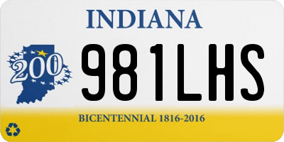 IN license plate 981LHS