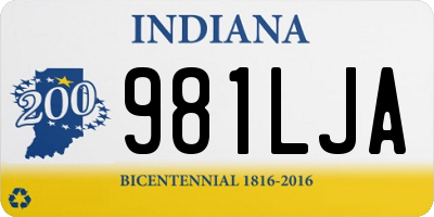 IN license plate 981LJA