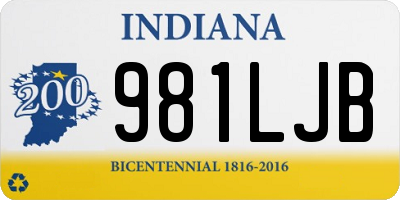 IN license plate 981LJB