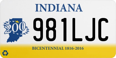 IN license plate 981LJC