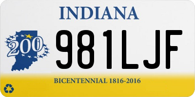 IN license plate 981LJF