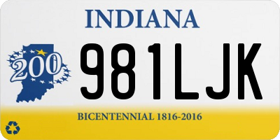 IN license plate 981LJK