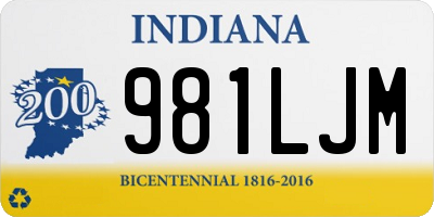 IN license plate 981LJM