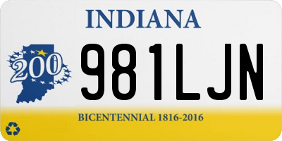 IN license plate 981LJN