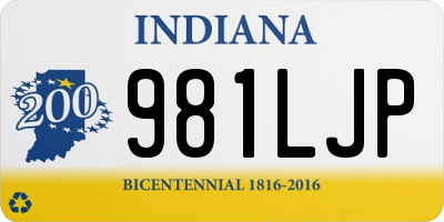 IN license plate 981LJP