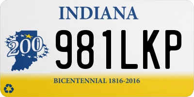 IN license plate 981LKP