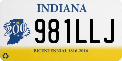 IN license plate 981LLJ