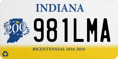 IN license plate 981LMA