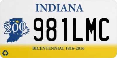 IN license plate 981LMC
