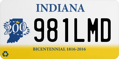 IN license plate 981LMD