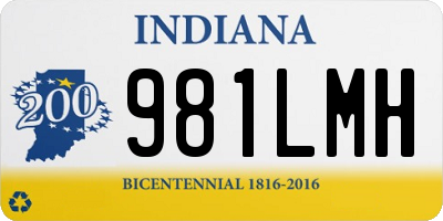 IN license plate 981LMH