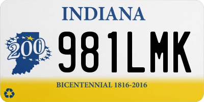 IN license plate 981LMK
