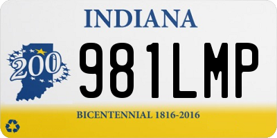 IN license plate 981LMP