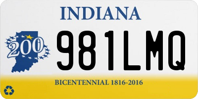 IN license plate 981LMQ