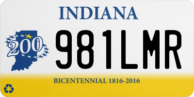 IN license plate 981LMR