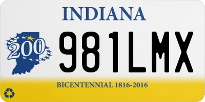 IN license plate 981LMX