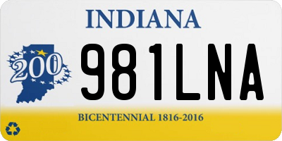 IN license plate 981LNA