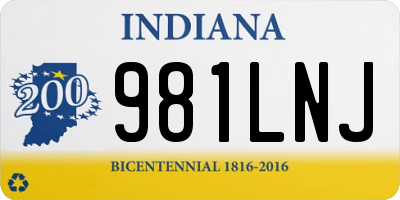 IN license plate 981LNJ