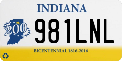 IN license plate 981LNL