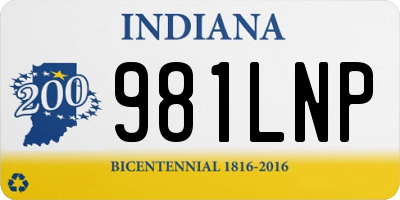 IN license plate 981LNP