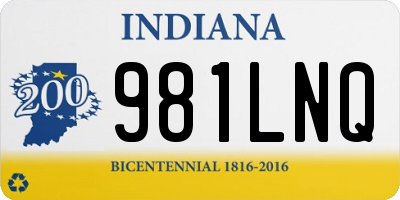IN license plate 981LNQ