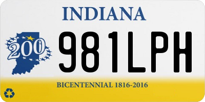 IN license plate 981LPH
