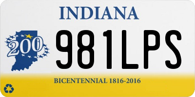 IN license plate 981LPS