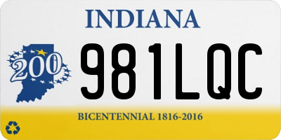 IN license plate 981LQC