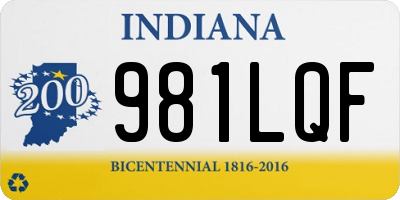 IN license plate 981LQF