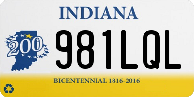 IN license plate 981LQL