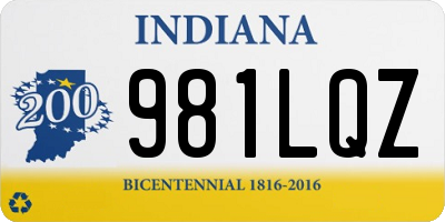 IN license plate 981LQZ