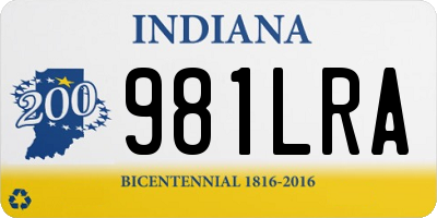 IN license plate 981LRA