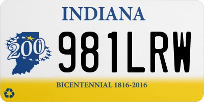 IN license plate 981LRW