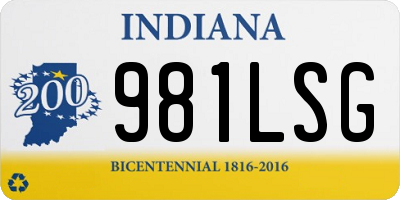 IN license plate 981LSG