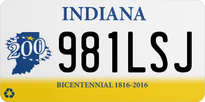 IN license plate 981LSJ