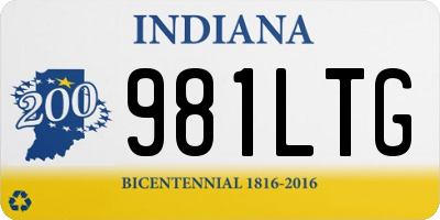 IN license plate 981LTG