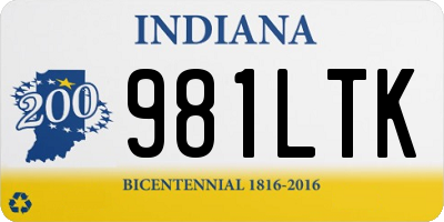 IN license plate 981LTK