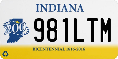 IN license plate 981LTM