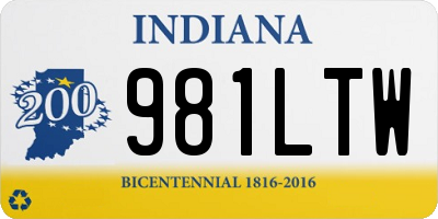 IN license plate 981LTW