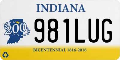 IN license plate 981LUG