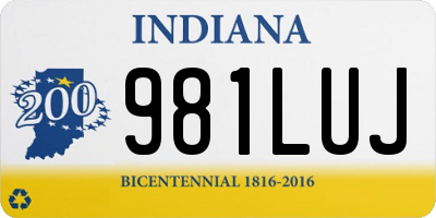 IN license plate 981LUJ